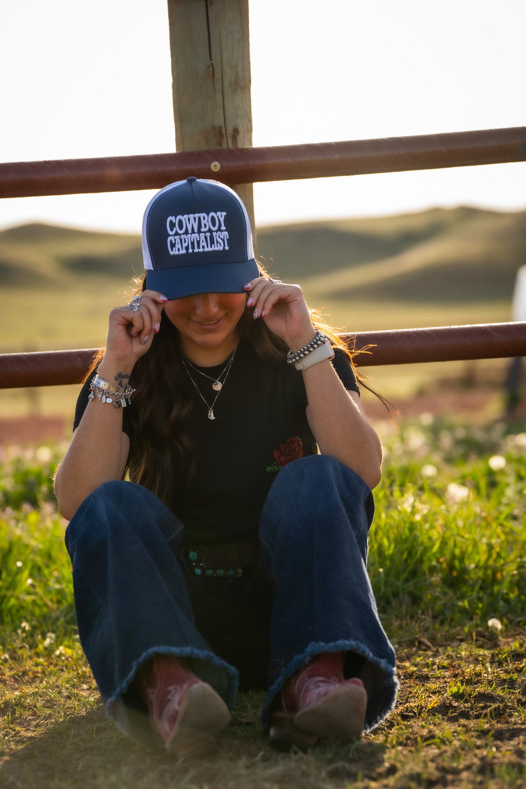 Cowboy Capitalist Ballcap Navy/White