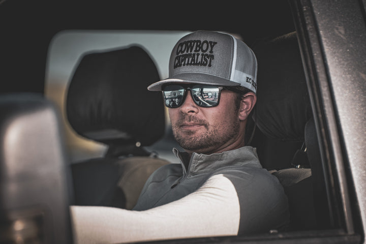 Cowboy Capitalist Ballcap Grey/White