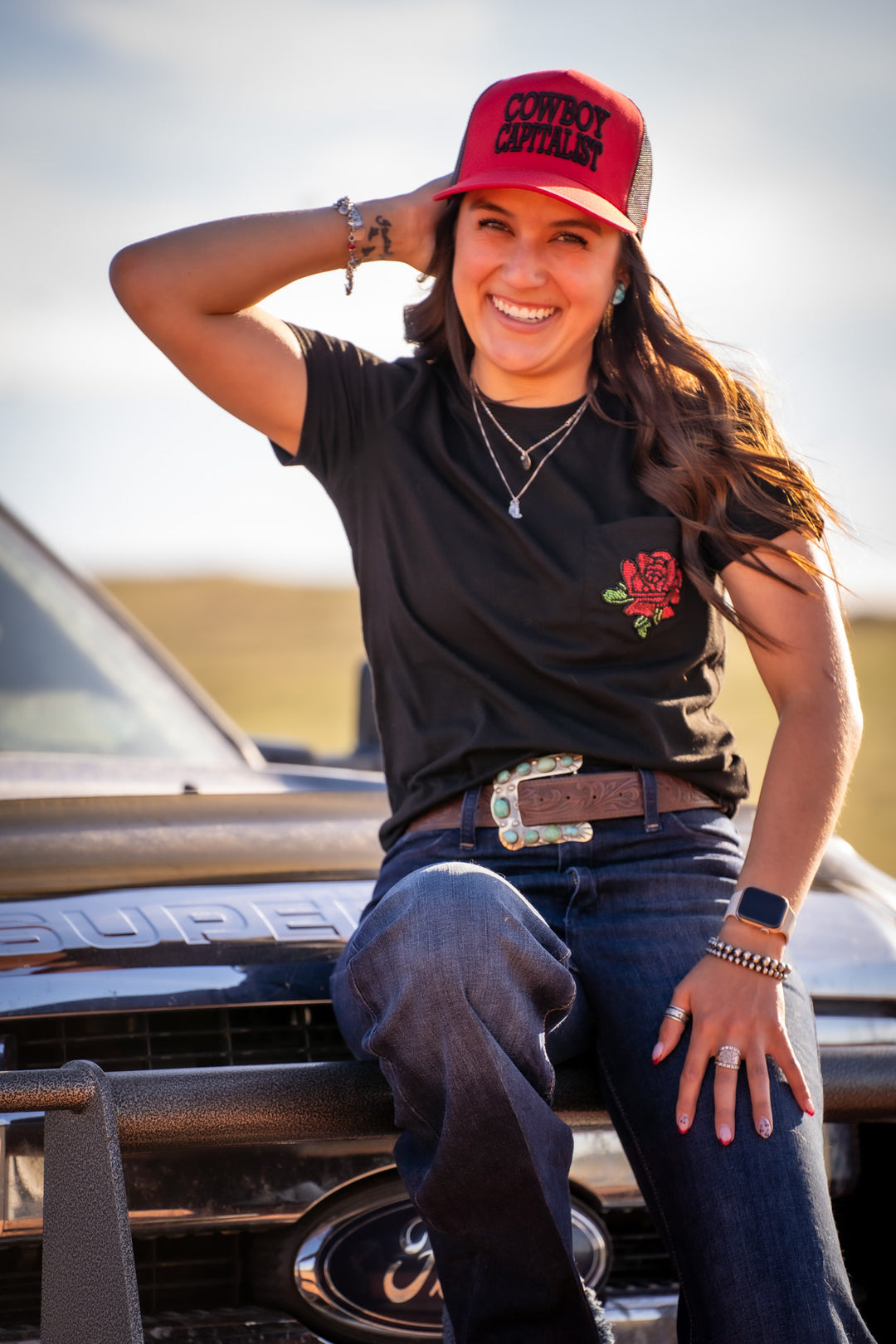 Cowboy Capitalist Ballcap Red/Black