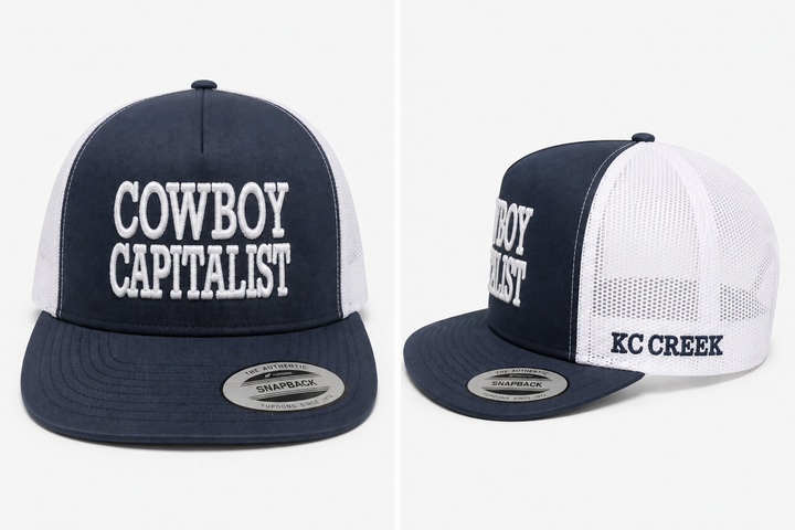 Cowboy Capitalist Ballcap Navy/White