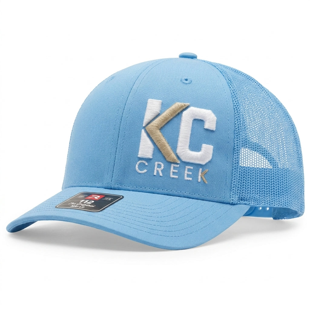 KC Creek Sky Blue Mesh Back Ball Cap