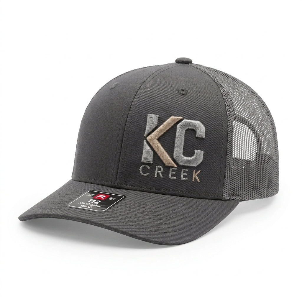 KC Creek Black Mesh Back Ball Cap